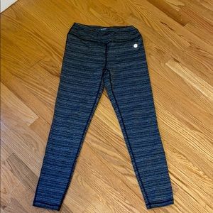 Grey striped leggings